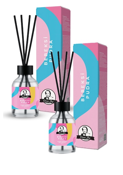 Bebeksi Pudra Kokulu Çubuklu Oda Kokusu Ekstra Kalıcı Esansiyel Yağ Baby Powder 50ml X 2 Çiçeksi - Pudralı