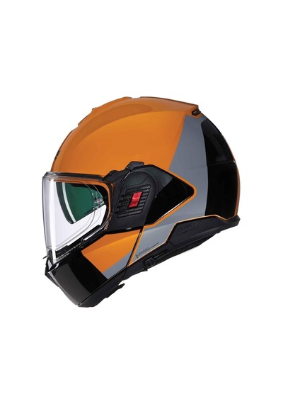 Nolan N120-1 Grafo 350 Çene Açılır Kask Turuncu - Siyah
