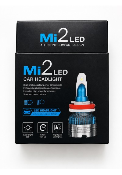 M2 Led Car Headlight H8 / H9 / H11 Led Xenon Far Ampulü 30000lm 6500k Beyaz Işık