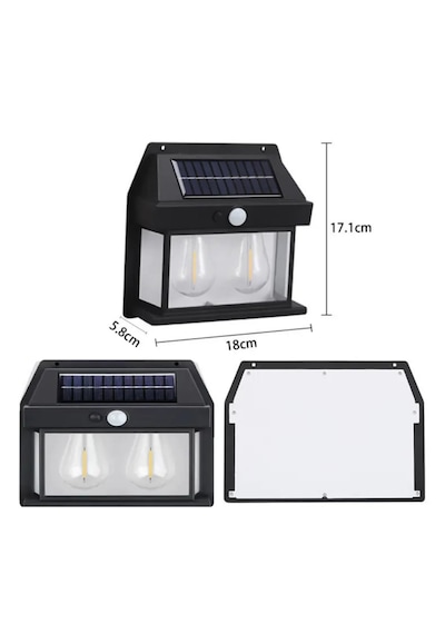 Forlife 24watt Güneş Enerjili Solar Dekoratif Duvar Apliği