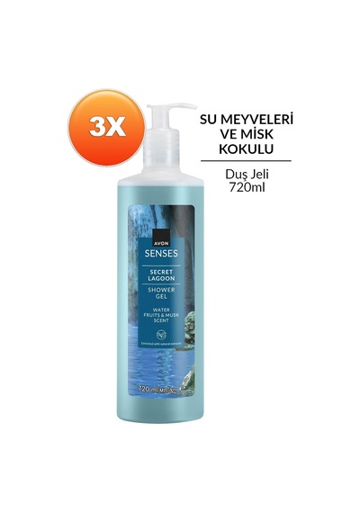 Senses Secret Lagoon Duş Jeli 720 Ml. Üçlü Set Diğer