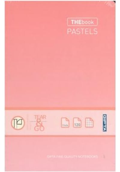 Gıpta Thebook Pastels İp Dikişli Sert Kapak 17x24 120 Yaprak Kareli Defter Pembe