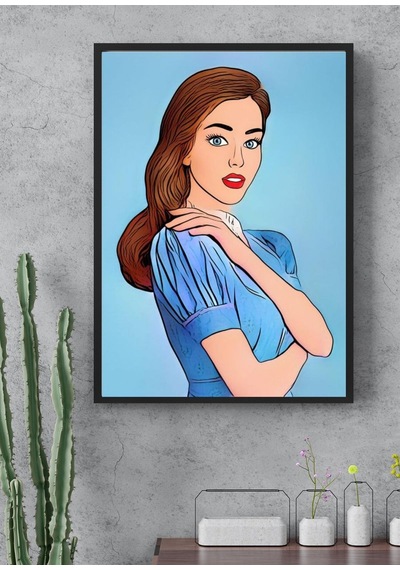 Kişiye Özel Hediye Çizgi Film Temalı Poster Baskı Çerçevesiz