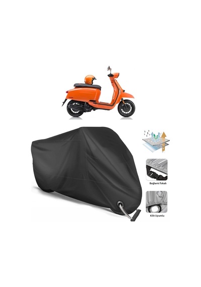 Lambretta V200 Special Motor Branda (Bağlantı, Kilit Uyumlu-Siyah (457271495)