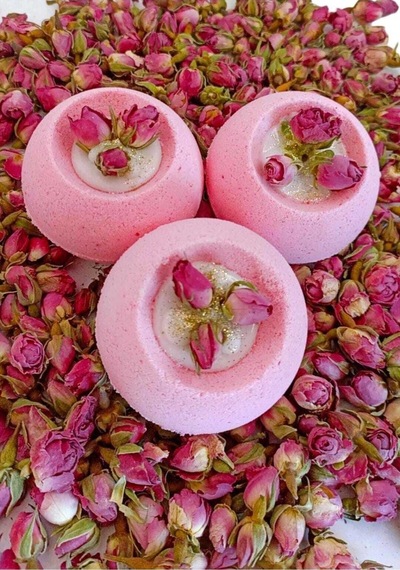 Star Bomb Rose Küvet Boy Banyo Topu Nem Bombası 3 x 210 G