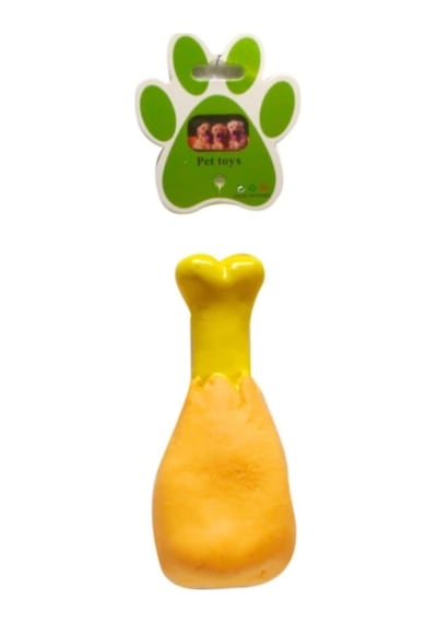 Tavuk Budu Şeklinde 13 x 5 x 5 CM Sesli Köpek Çiğneme Oyuncağı