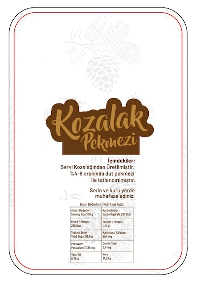 Formzen Kozalak Pekmezi 800 G Servi Kozalağı & Dut Pekmezi Karışımlı
