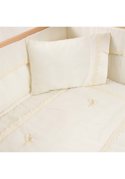 Duux Dada Anne Yanı Beşik 60x120 Cm Naturel Ve Uyku Seti-5840 Ekru