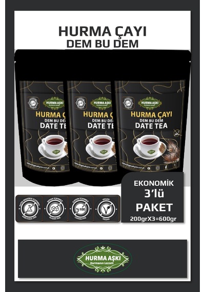 Hurma Aşkı Hurma Çayı Dem Bu Dem 3 x 200 G
