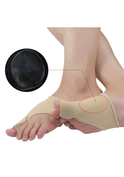 Silikon Destekli / Yastıklı Halluks Valgus İzolasyon Jel Ayak Koruyucu Ayak Parmak Ayırıcı Yumuşak Bunion Düzeltici Parmak Hizalama Ve Günlük Konfor Desteği 1 Çift Beden : L 39-43