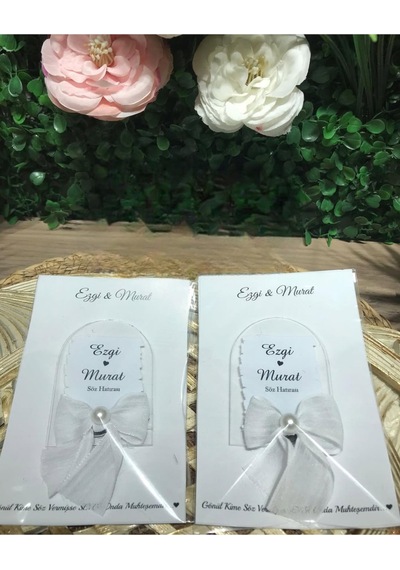 Uv Baskı Pleksi Magnet Söz, Nişan, Nikah, Düğün, Kına 10 Adet Hasır