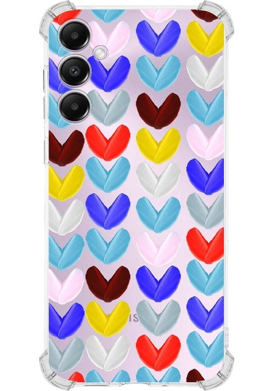 Prinrify Samsung Galaxy A05s Uyumlu Water Color 1 Baskılı Şeffaf Köşe Korumalı Antişok Kılıf