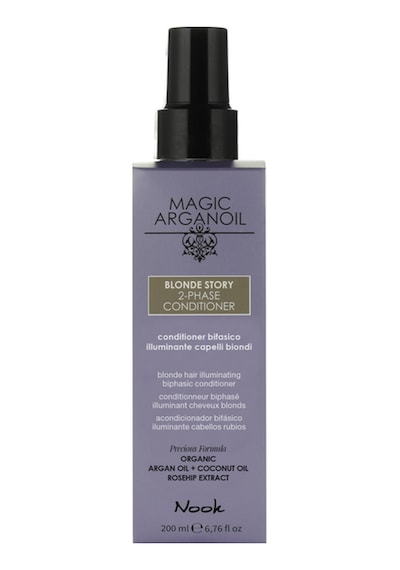 Nook Blonde Story Sarı Gri Saçlar Argan Kuşburnu Özlü Durulanmayan 2 Fazlı Parlaklık Saç Spreyi 200ml