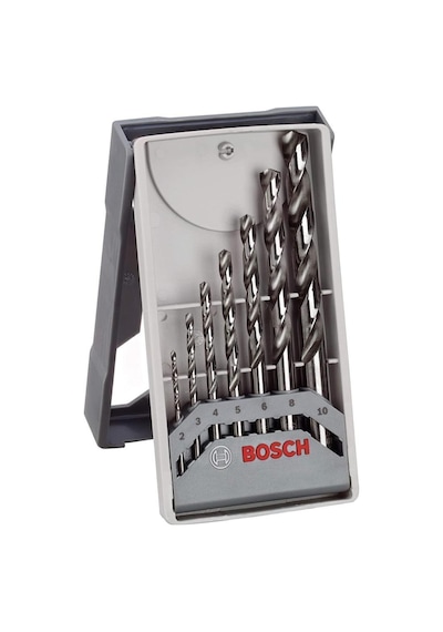 Professional 7 Parça Mini X-line Metal Matkap Ucu Seti Metal, Hss-g, Taşlanmış, Matkap Aksesuarı Gri