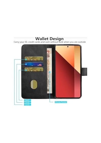 - Galaxy A17 İle Uyumlu 5g Kılıf 360 Tam Kaplar Deri Dokulu Kapaklı Cüzdan Standlı Kartvizitli Kopçalı 50 x 22
