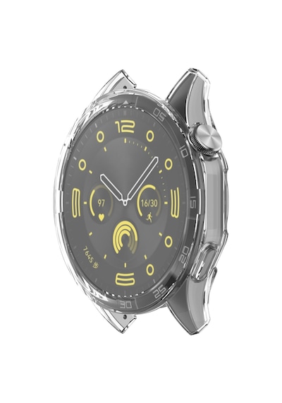 Huawei Watch Gt4 46mm Uyumlu Kasa Ekran Koruyucu 360 Tam Koruma Kılıf Kapak Şeffaf