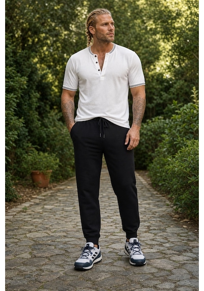 Starbattal Büyük Beden Basic Eşofman Altı Full Lycra 11516 Sıyah-924 SIYAH