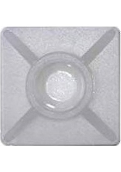 Gwest Yapışkanlı Kroşe 19mm x 19mm - Beyaz - 100 Adet