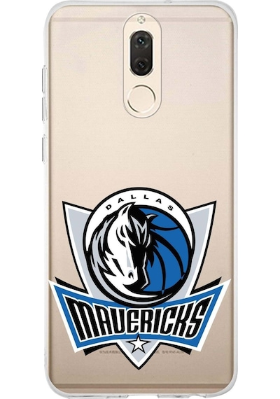Huawei Mate 10 Lite Uyumlu Kapak Dallas Mawericks Tasarımlı Şeffaf Silikon Kılıf Şeffaf