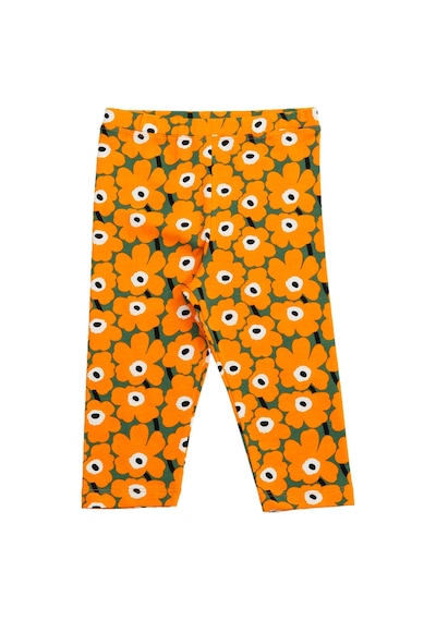 Lovetti Turuncu Kız Çocuk Flower Clouds Desen Kapri 8192T015 Turuncu