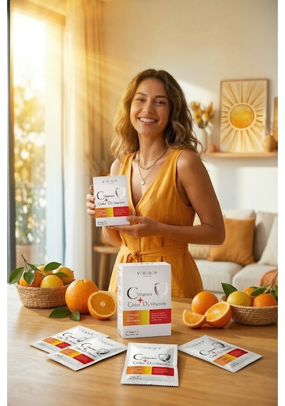 Voop C Vitamini D3 Vitamini ve Çinko 20 Saşe
