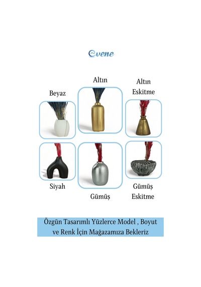 Vazo Küçük Vazo Masa Üstü Vazo Ev Dekorasyon Vazo Model 22 Altın Altın