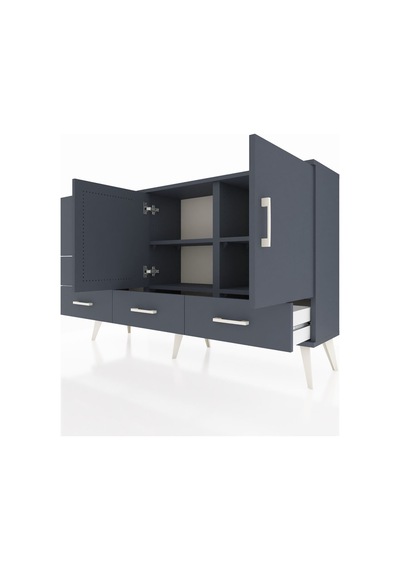Arges Konsol 4 Raflı 5 Çekmeceli 2 Kapaklı 132x30x83 Antrasit-antrasit/antrasit Antrasit/antrasit Arges Konsol 4 Raflı 5 Çekmeceli 2 Kapaklı 132x30x83 Antrasit-antrasit/antrasit Antrasit/antrasit
