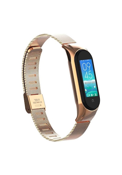 Xiaomi Mi Band 6 Uyumlu Krd-06 Metal Nvth Kordon-siyah