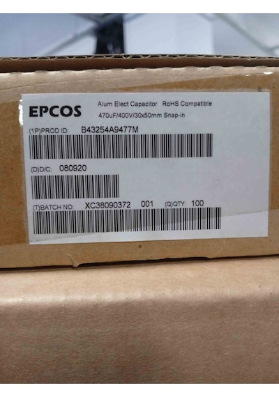 B43254a9477m 470mf 400v 30x52mm Snap Elko Kondansatör 2 Adet