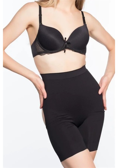 Ang Butik Siyah Açık Masajlı Boxer Korse