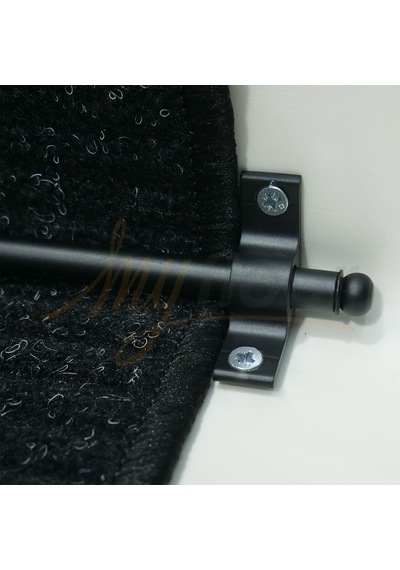 Myfloor Çelik Halı Tutucu Merdiven Dip Çubuğu - Siyah İnce 90 cm