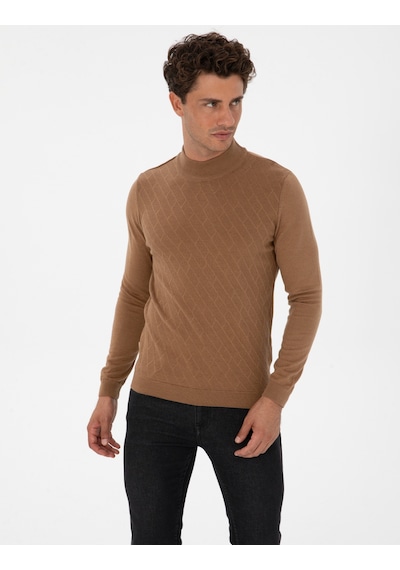 Pierre Cardin Erkek Camel Melanj Kazak /triko 50318128-vr122 Camel Melanj