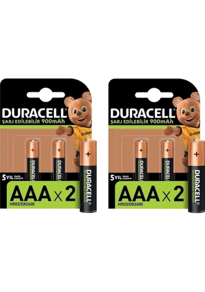 Duracell Şarj Edilebilir Aaa 900mah Piller 4'lü