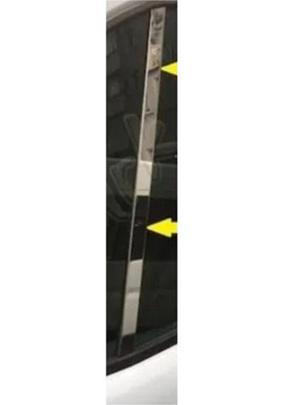 Ford Transit 2007-2013 Model Arası Krom Cam Direk Çıtası 2 Parça Paslanmaz Çelik