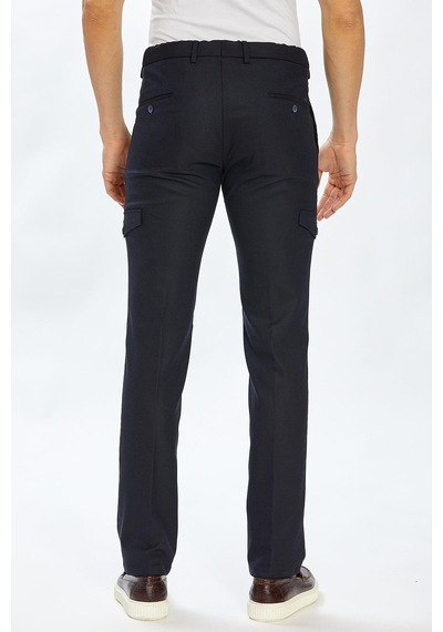 Ecer Liffey Pleated Kargo Pantolon-lacivert Lacivert