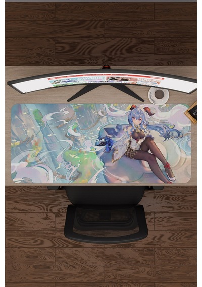 Ganyu Genshin Impact Anime Gacha V5 - 90x40 Xxl Gaming Mouse Pad Fare Altlığı
