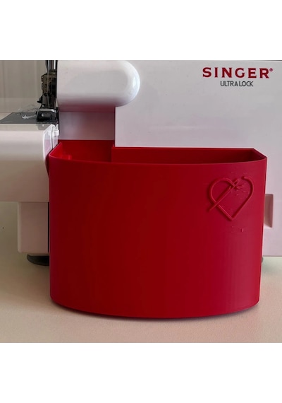 Singer Overlok Makinası Çöp Kutusu Xl Kırmızı