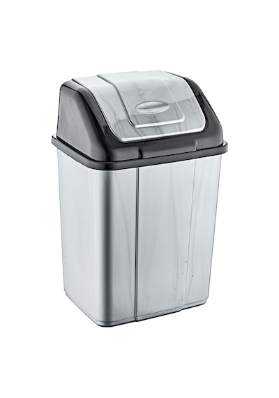 Magnum Sallanır Kapak Çöp Kovası Kutusu - 35 Litre Gri