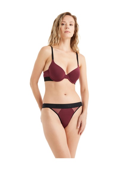 Kadın Brazilian Slip 51645 - Bordo