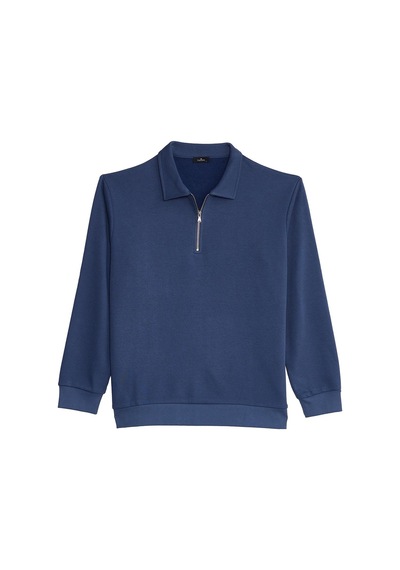 Tudors Erkek Relax Fit Rahat Kesim Pamuklu 3 İplik Fermuarlı Polo Yaka Koyu Mavi Sweatshirt-41824 Koyu Mavi Tudors Erkek Relax Fit Rahat Kesim Pamuklu 3 İplik Fermuarlı Polo Yaka Koyu Mavi Sweatshirt-41824 Koyu Mavi