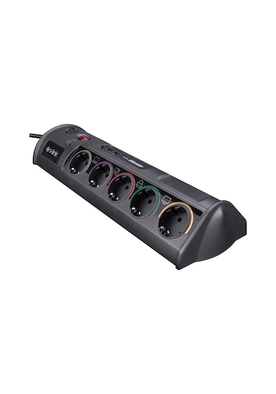 S-link 10'lu Parcbeny Serisi Swv-prz 100 Prizhive 3m 1860 Joule 1.5mm 1 Usb 1 Typec 2.1a/5v 16a 250v 3680w 10'lu Akım Korumalı Priz