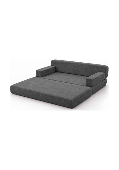 Homedius Rumy Yatak Olabilen Çift Kişilik Katlanır Koltuk 85x160 Cm Antrasit