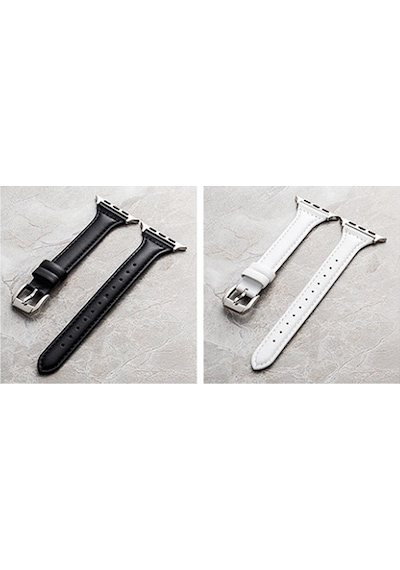 Watch 44mm Uyumlu Krd-28 Deri Mkst Kordon-siyah