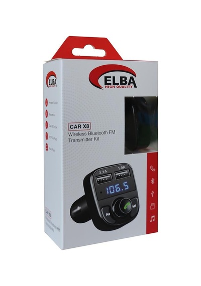 Elba Car X8 2 Usb Wireless Bluetooth Fm Transmitter Kit