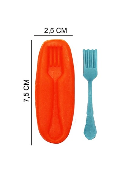 Çatal Silikon Şeker Hamuru, Sabun, Mum Kalıp