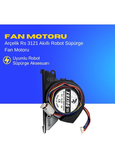 Arçelik Rs 3121 Akıllı Robot Süpürge Fan Motoru Aksesuarları Yedek Parça