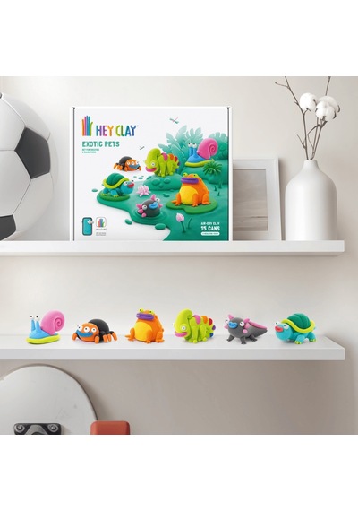 Hey Clay Yaratıcı Kil Seti - Exotic Pets