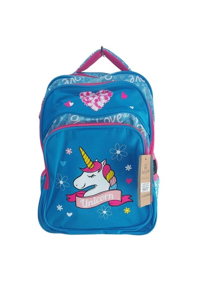 Unicorn Okul Çantası Ve Beslenme Çantası Mavi