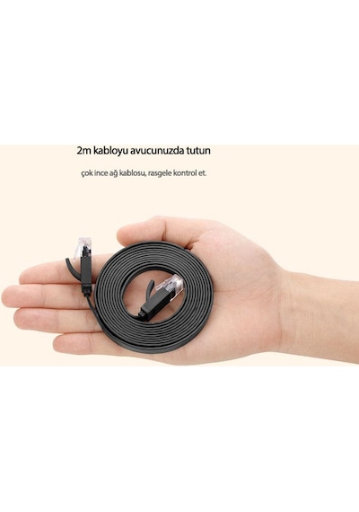 Ugreen CAT6 Flat Ethernet Ağ Kablosu 10 Metre