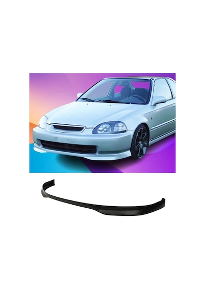 Honda Civic İes Typer Ön Ek Karlık Plastik Mat Siyah 1996 1997 1998 Makyajsız Kasa Karlık+bodykit+ek